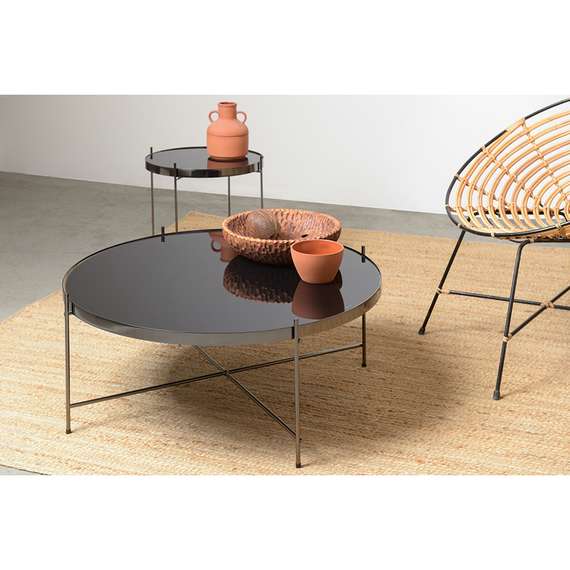 Журнальный столик Josen, Ø43 см, черный