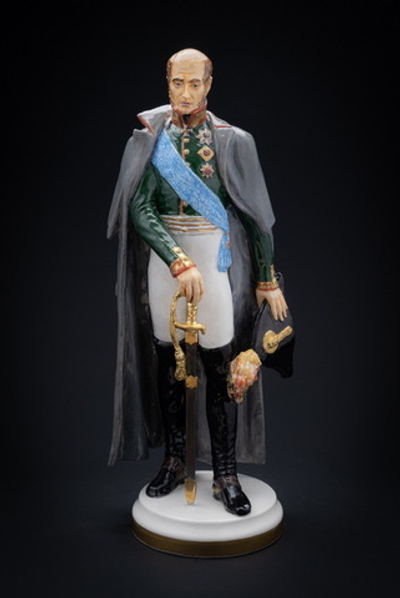 Статуэтка. Фарфор. Солдат. Барклай-де-Толли Михаил Богданович - Русский полководец. Россия