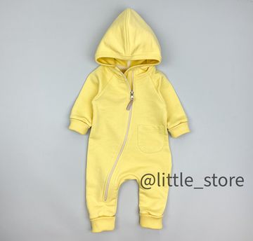 Комбинезон из футера "Simple" Банановый