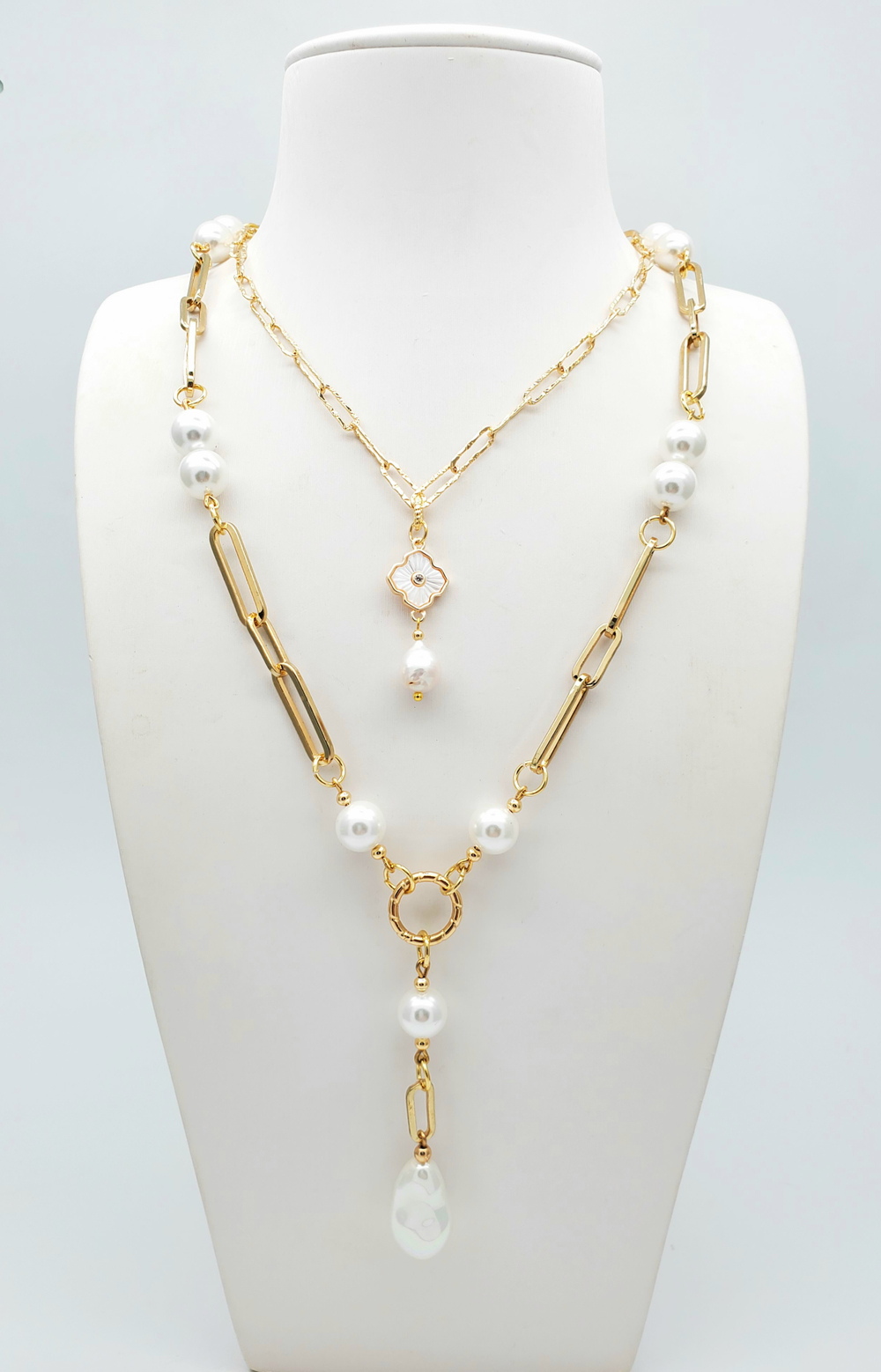 91001100 Колье SELENA PEARLS