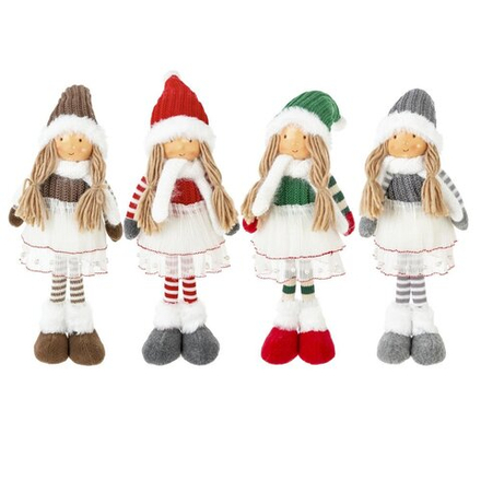 GAEM Игрушка набивная "Девочка", L12,5 W8 H45/30 см, 4в.