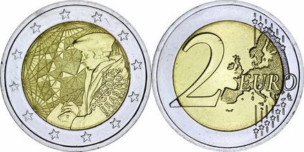 Словения 2 евро, 2022 35 лет программе Эразмус aUNC