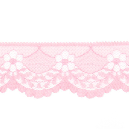 Кружево капрон. ш.4см. АА360 розовый
