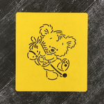 Мишка на лошадке №1