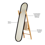 Напольное зеркало с вешалкой Hub