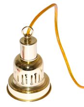 Лампа на один плафон «Evergreen» (золотистая чашка, зеленый плафон D35см)