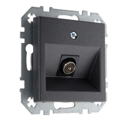 ТВ розетка LIREGUS EPSILON ITVL-1-01.E/J антрацит