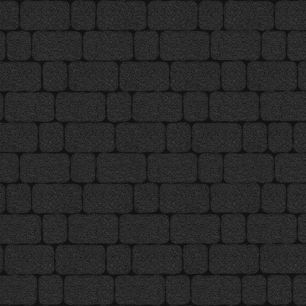 Тротуарная плитка Арена - Гранит Черный, комплект из 2 видов плит