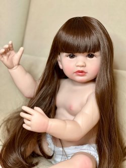 Кукла Реборн виниловая 55см без одежды (FA-272W)