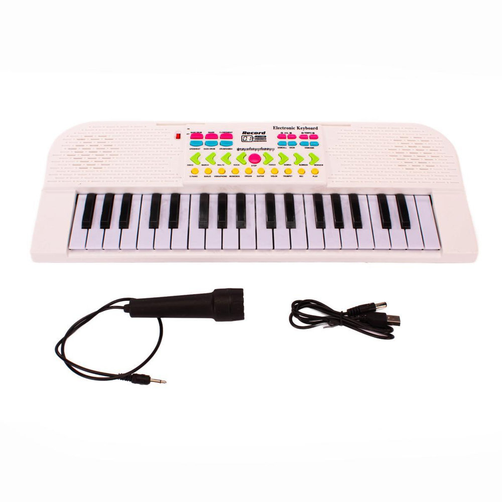 Пианино на батарейках 42см, коробка Q-199A