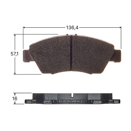 Колодки тормозные дисковые Avantech передние (противоскрипная пластина в компл.) AV571