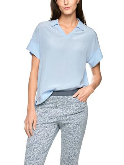 Marc Cain Блуза из комбинированной ткани