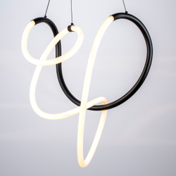 637067 Люстра CORINTO 30W LED 2530LM ЧЕРНЫЙ 3000K IP20