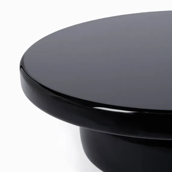 Кофейный стол Omen Ø90х30 см, черный глянец