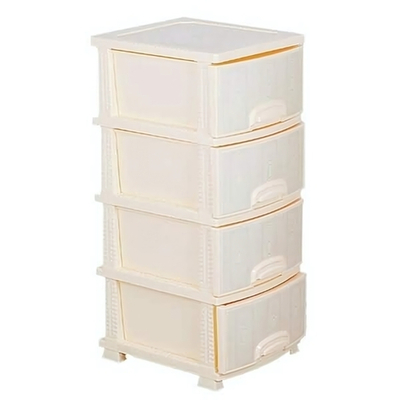 Комод "ДЕКОР"4-х "Белое дерево" слоновая кость РП-421