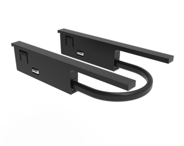 Соединитель питания для магнитного шинопровода угловой CLT 0.206 04 BL чёрный UX5 Crystal Lux