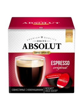 Кофе в капсулах Drive Absolut ЭСПРЕССО, для кофемашин Dolce Gusto (Дольче Густо), 96 капсул