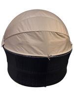 Диван -трансформер Вилла арт.7888МП ротанг искусственный 1 уп (ротанг коричневый, м/э бежевый)(Т) "Garden story"