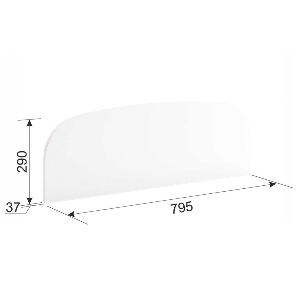 6244505 Бортик для кровати 795х37х290 белый