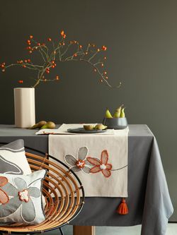 Дорожка на стол Stone flowers из коллекции Ethnic, 45х150 см