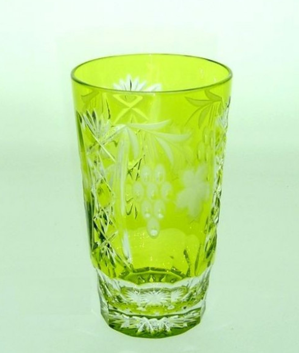 Стакан высокий 390 мл Ajka Crystal Grape светло-зеленый Венгрия