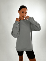 Свитшот женский оверсайз хлопок толстовка