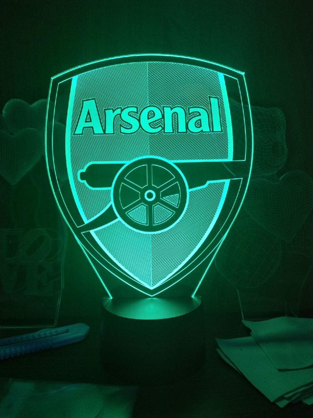 3D Светильник "Arsenal" (Арсенал Лондон)