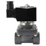 Two way normally closed indirect acting electric solenoid valve Elephant DHF21-UP-НЗ VITON G 24V, body material - unplasticized polyvinyl chloride, seal - Viton