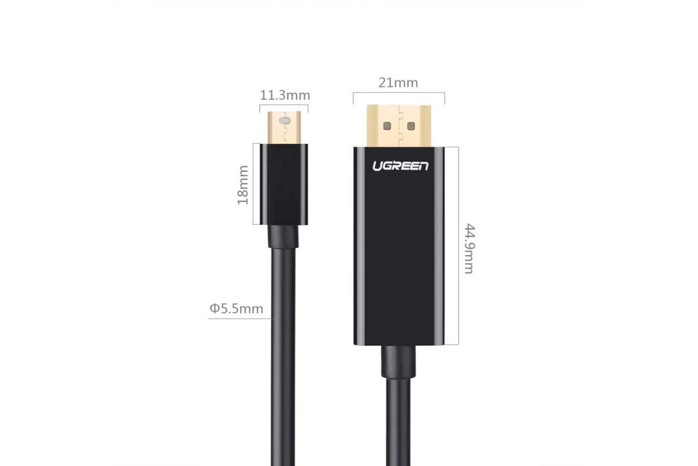 Кабель mini DisplayPort - HDMI 1.5m UGREEN 20848