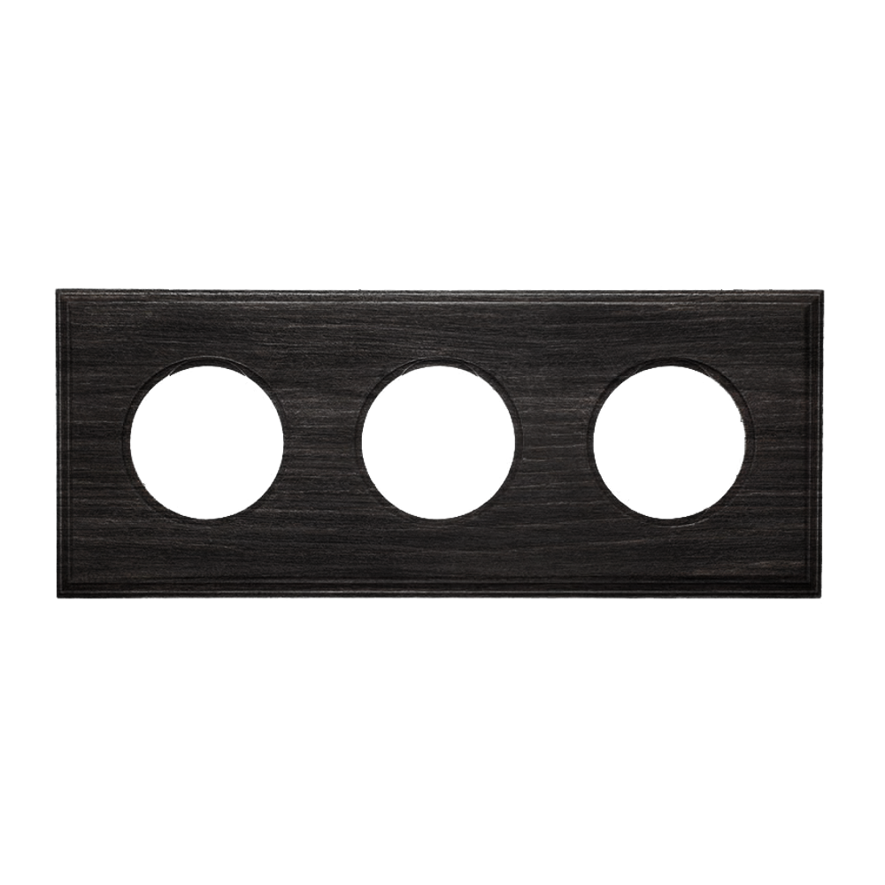 Рамка 3-х постовая (Угольно-черный) С.М. BF4 BF4-630-119