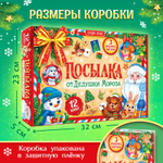 Подарок на Новый год для детей «Посылка от Дедушки Мороза», большой новогодний подарочный набор книг 12 шт