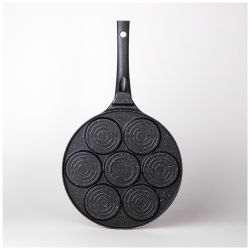 СКОВОРОДА AGNESS "СМАЙЛ" С АНТИПРИГАР."МРАМОРНЫМ" ПОКРЫТИЕМ, ДИА. 26.5 СМ.(КОР=6ШТ)