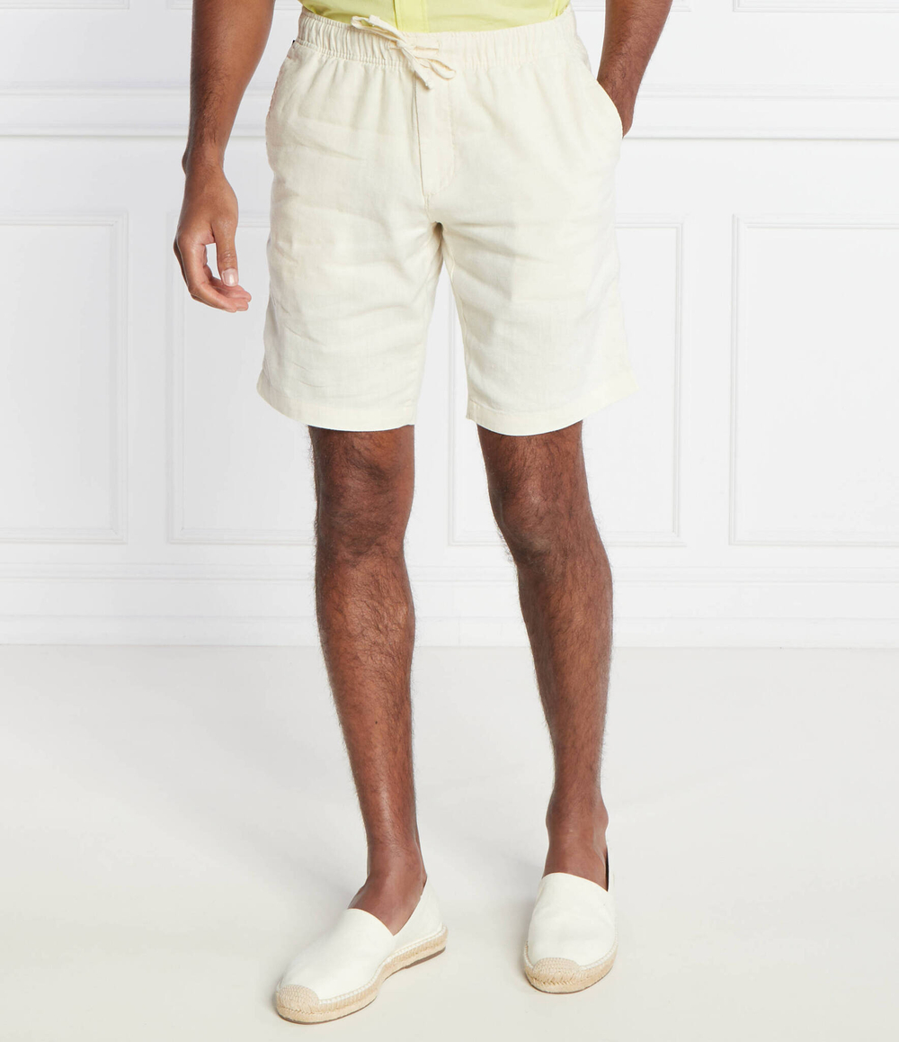 Льняное шорты Harlem Tommy Hilfiger - бежевый(MW0MW34498)