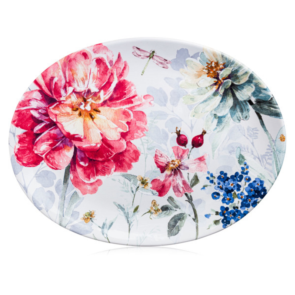 Блюдо овальное 30.5х40.5см Certified Int. Весенний Букет