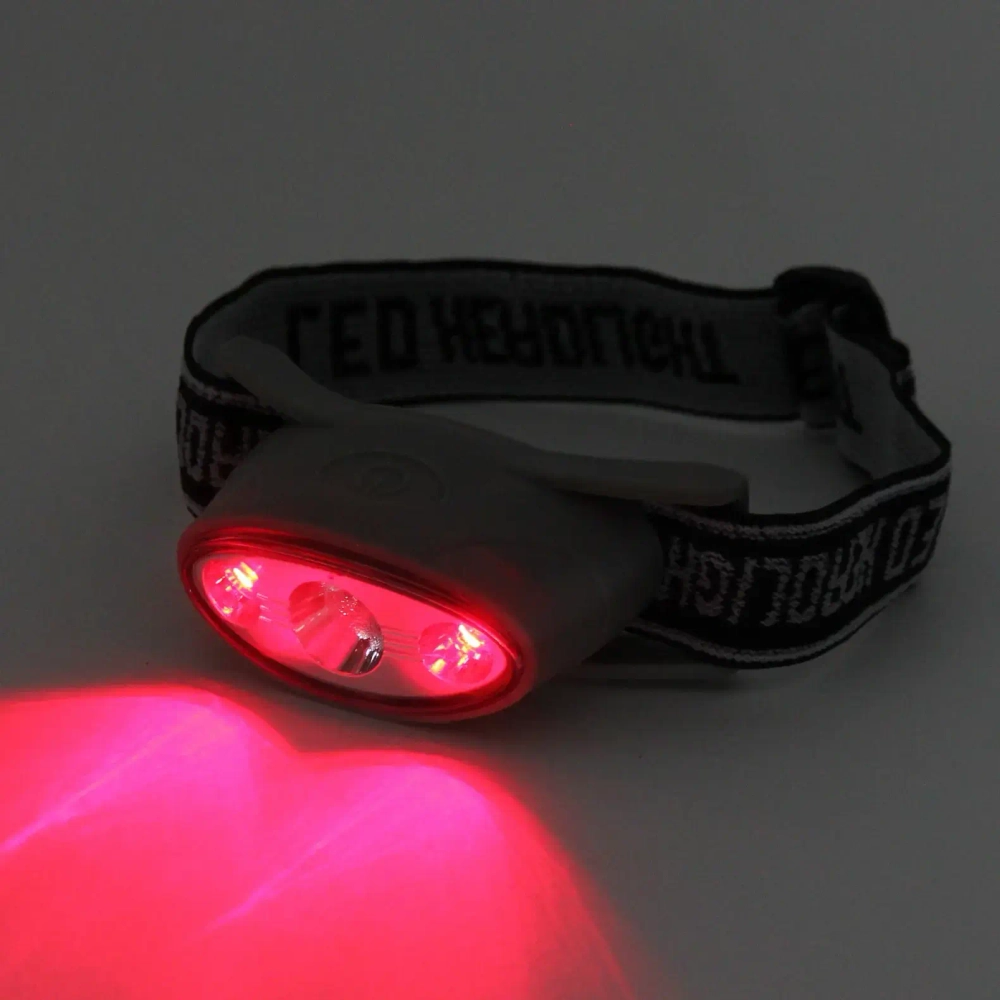 Фонарь налобный 5 режимов, 3LED, аккумуляторная батарея 400mAh USB HL-001