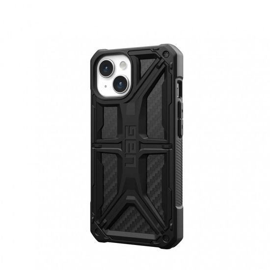 Чехол Uag Monarch для iPhone 15 Plus 6.7", цвет карбон (Carbon Fiber)