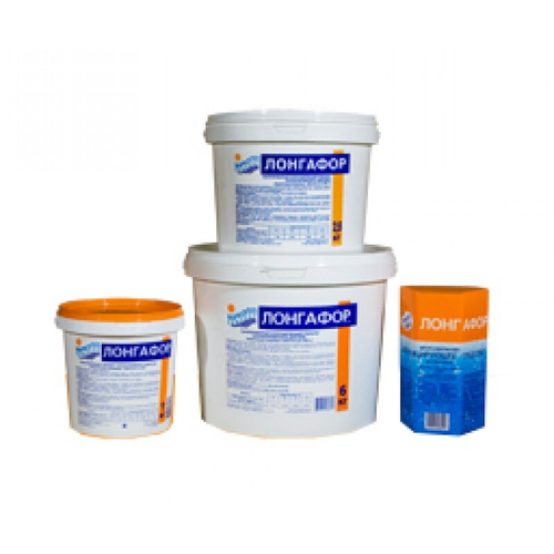 ЛОНГАФОР медленный органический хлор (табл. 20г) ведро 1 кг (б.) /(1уп=12шт)