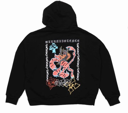 Худи Creepy Clothing Zip Рыцарь черное