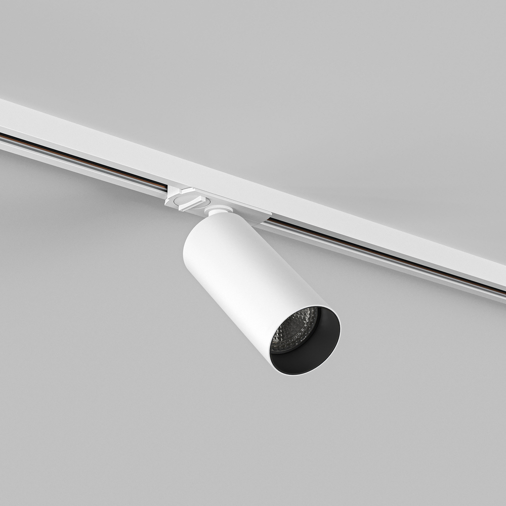 DK6060-BW+WH Трековый светильник IP 20, 15 Вт, GU10, белый с черным, алюминий