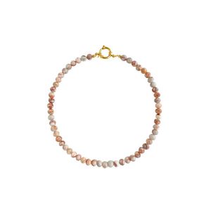 Колье из бусин камня  ( peach aventurine )