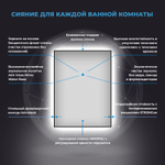 Настенное зеркало с подсветкой
