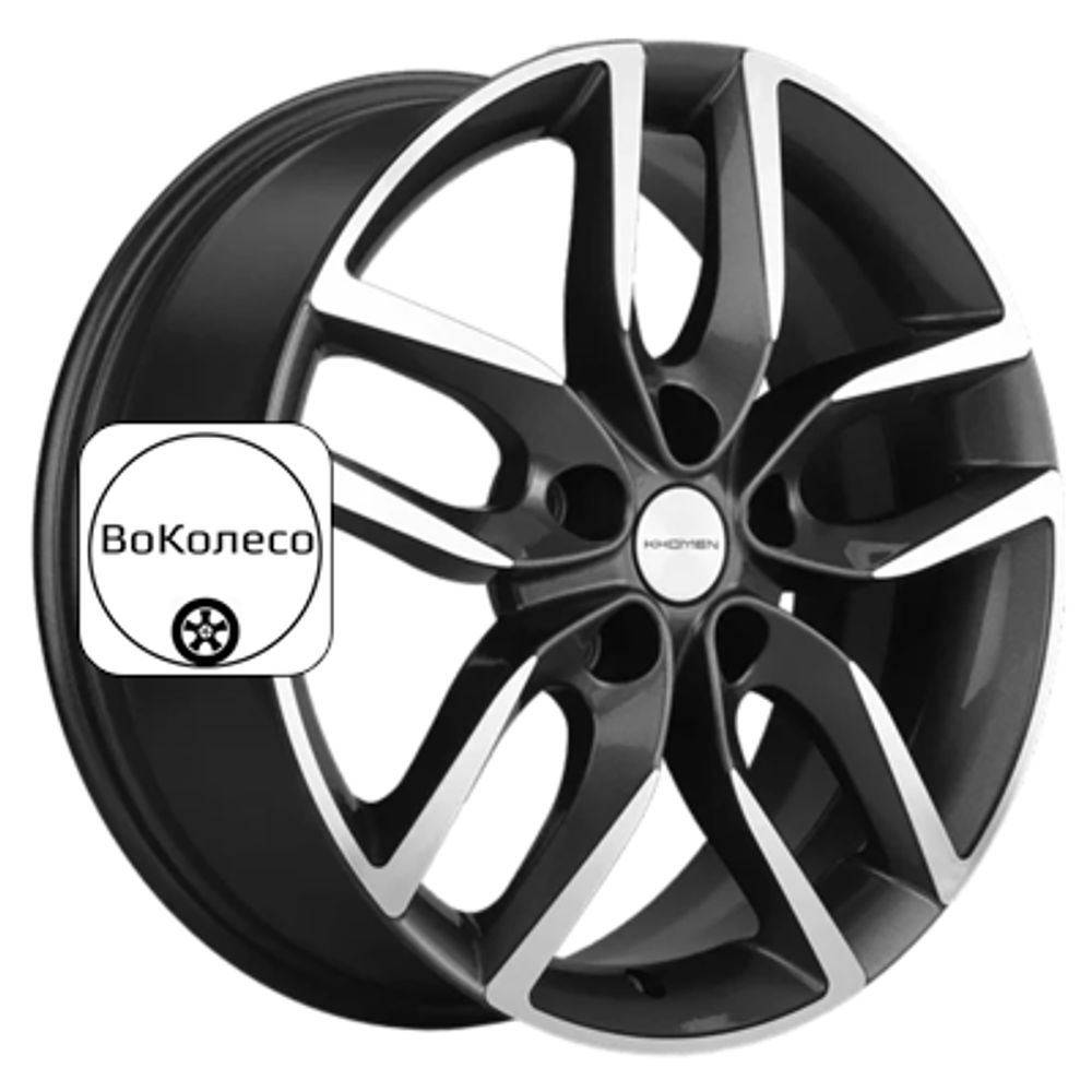 6,5x17/5x114,3 ET40 D64,1 KHW1708 (Haval F7/F7x) Gray-FP Khomen Wheels