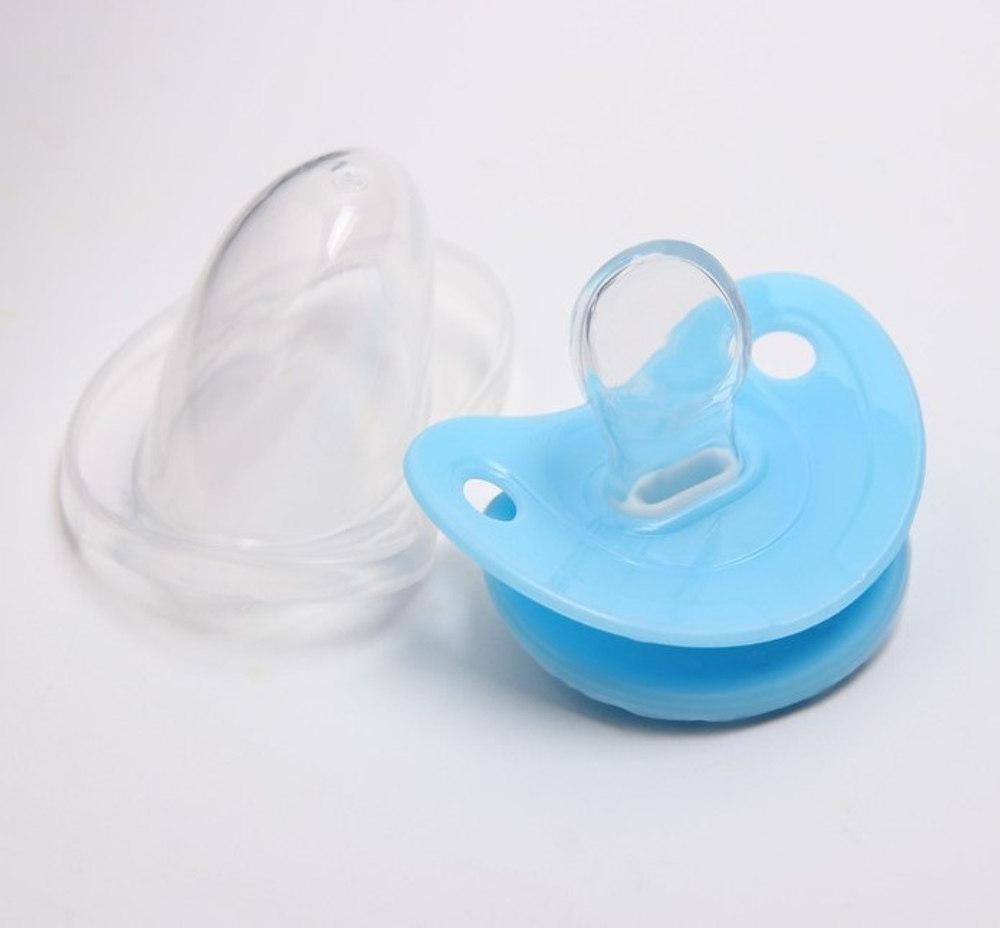 4301014 Пустышка с держателем, ортодонтическая, от 0 мес., виды и цвета МИКС