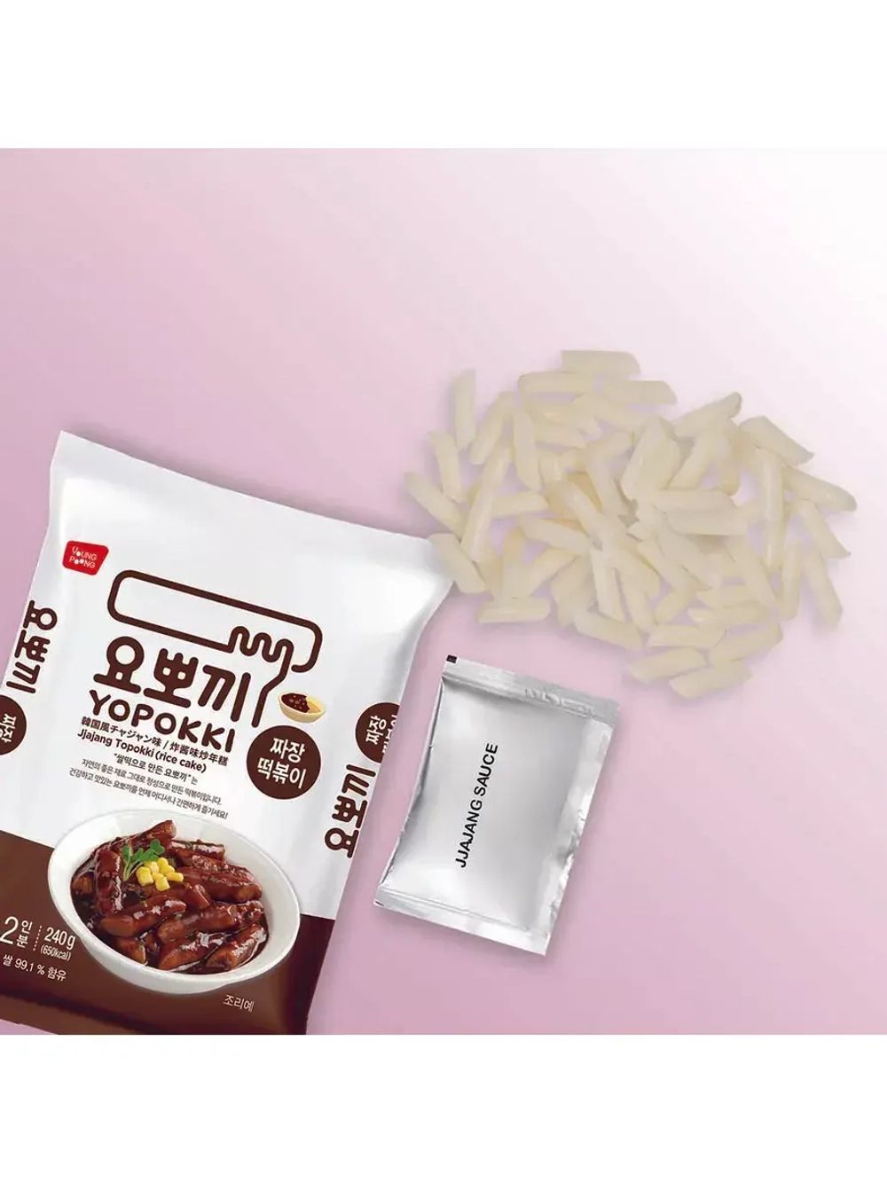 Токпокки Рисовые Клёцки с соусом Чаджан, 240 г