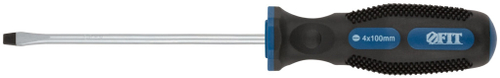 Отвертка "Универсал" CrV сталь прорезиненная ручка Профи 4х100 мм SL FIT