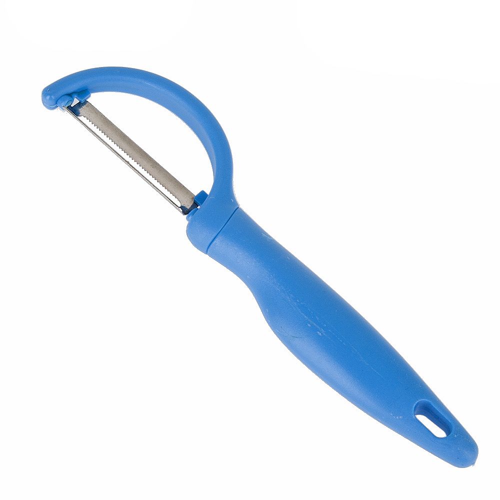 Овощечистка 16*4*1,5см. (2вида) (нержавеющая сталь, пластик) (упаковочный пакет)