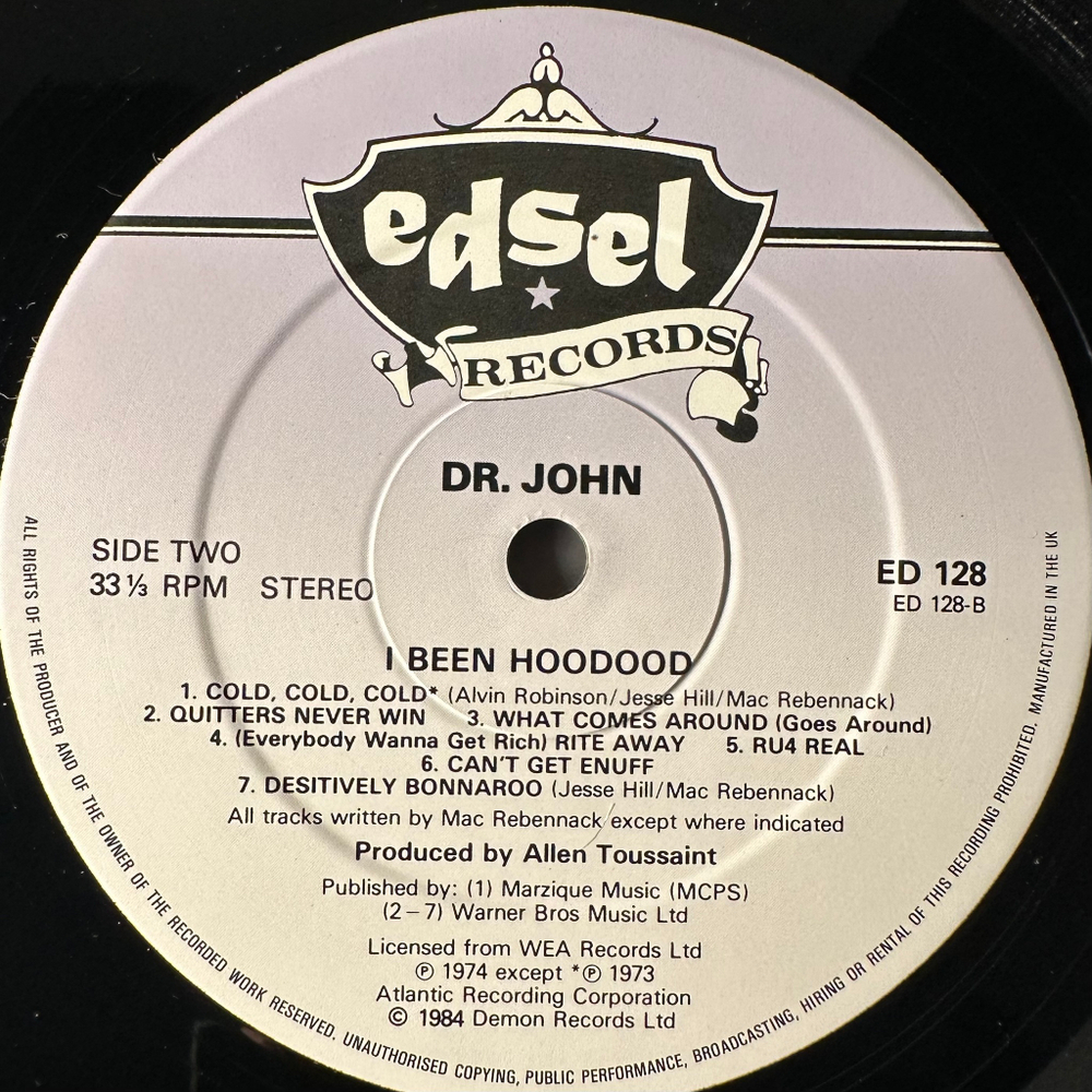 Dr. John – I Been Hoodood (Англия 1984г.)