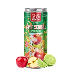 28SEEDS Real APPLE SCHORLE (Яблочный шорле) 330 мл — натуральный газированный яблочный напиток без сахара
