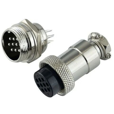 Авиационный разъем GX20 10Pin (штекер+гнездо)