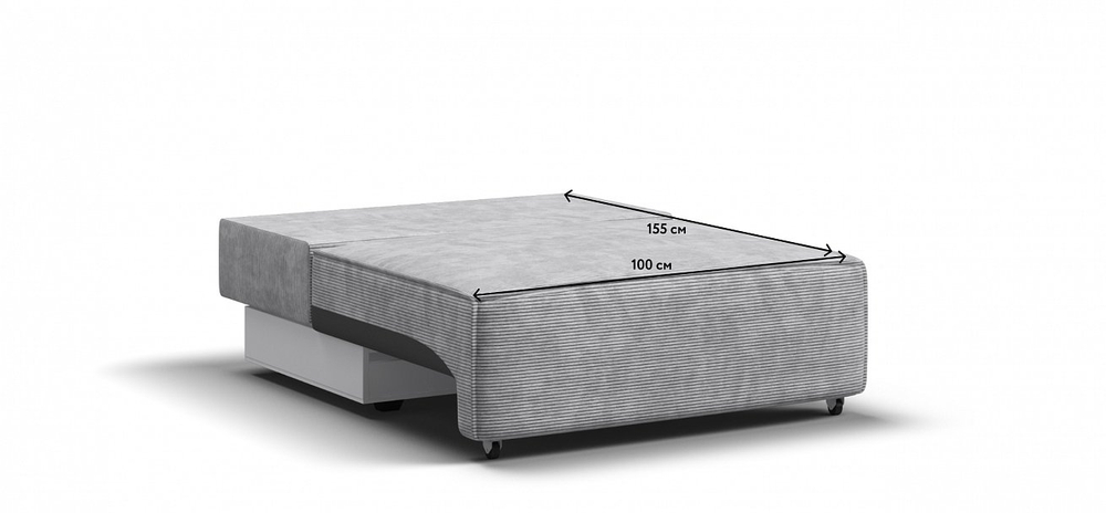 Босс Софт Модуль спальное место Вельвет Корд серый